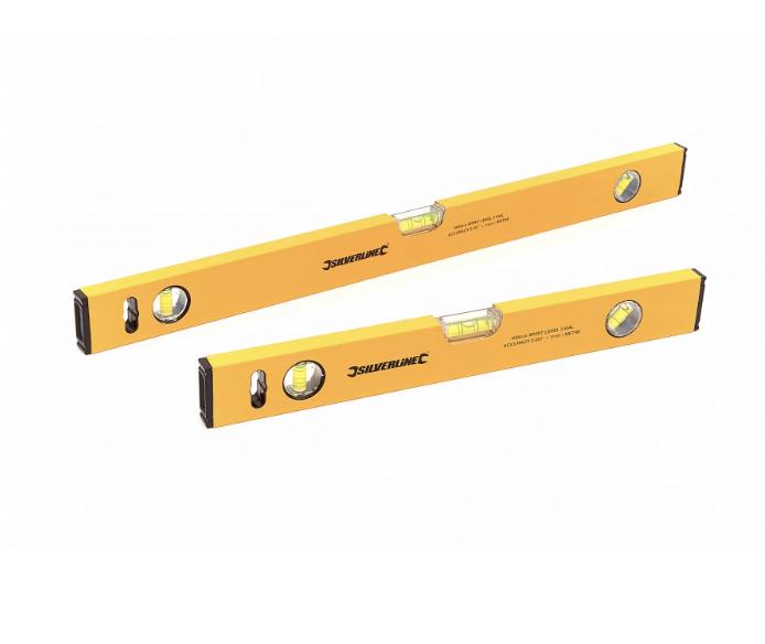 Silverline Tri & Mitre Vierkant Met Waterpas 150mm - Precisie Meetgereedschap